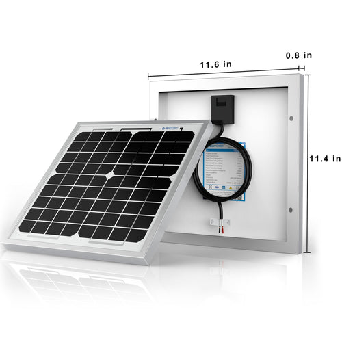 10 Watt 12 Volt Monocrystalline Solar Panel - Nexus Elite