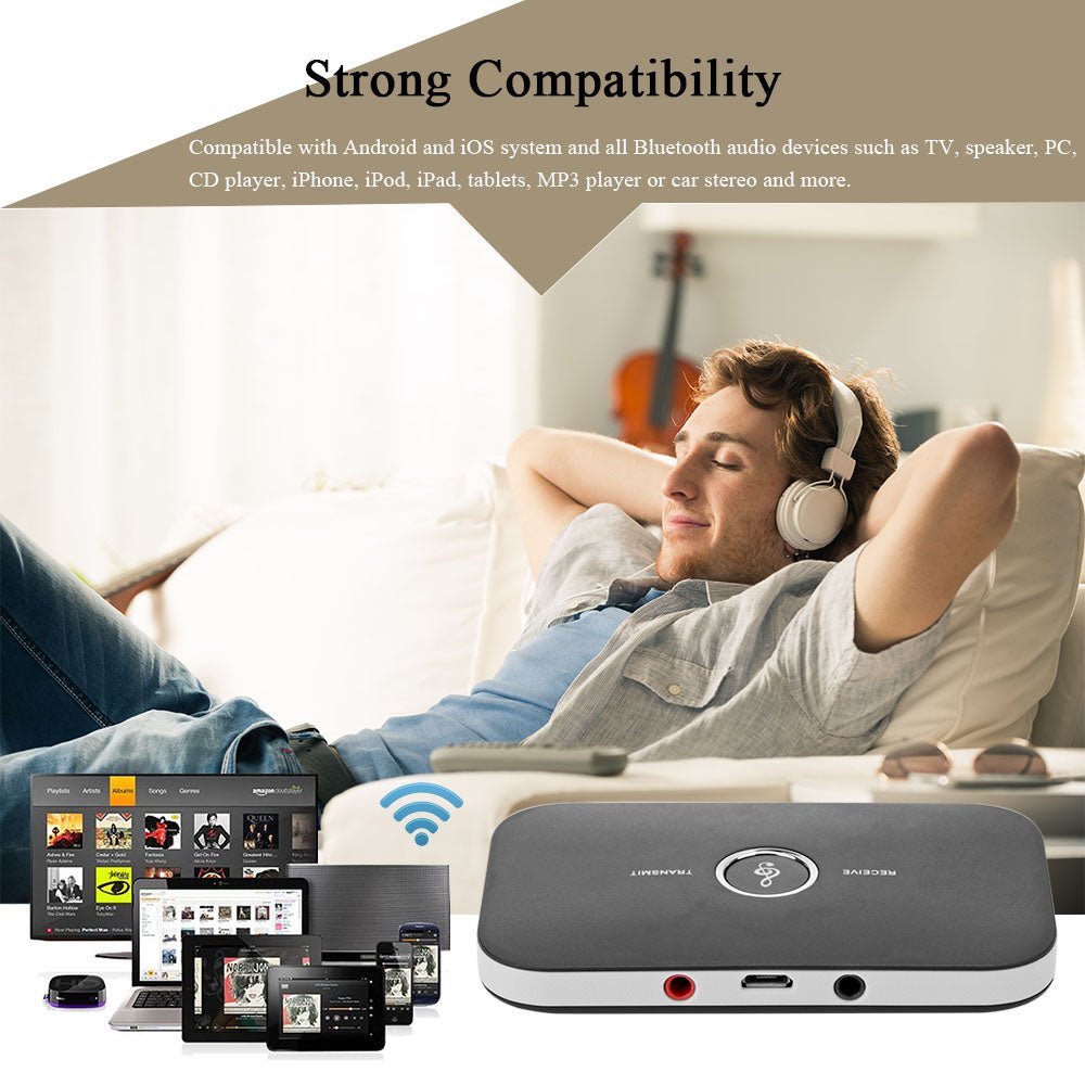 2 in 1 Bluetooth 4.1 Audio Transmitter & Receiver - Nexus Elite