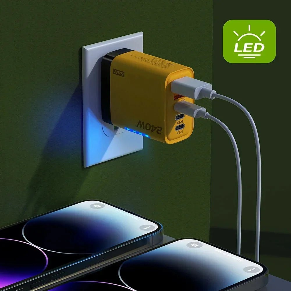 240W GaN USB C Charger 5 in 1 Fast Charging Phone Charger Power - Nexus Elite