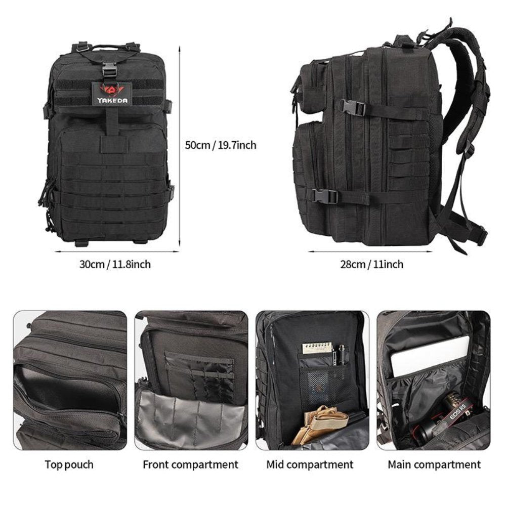42L Tactical Backpack Bag with USA Patch - Nexus Elite