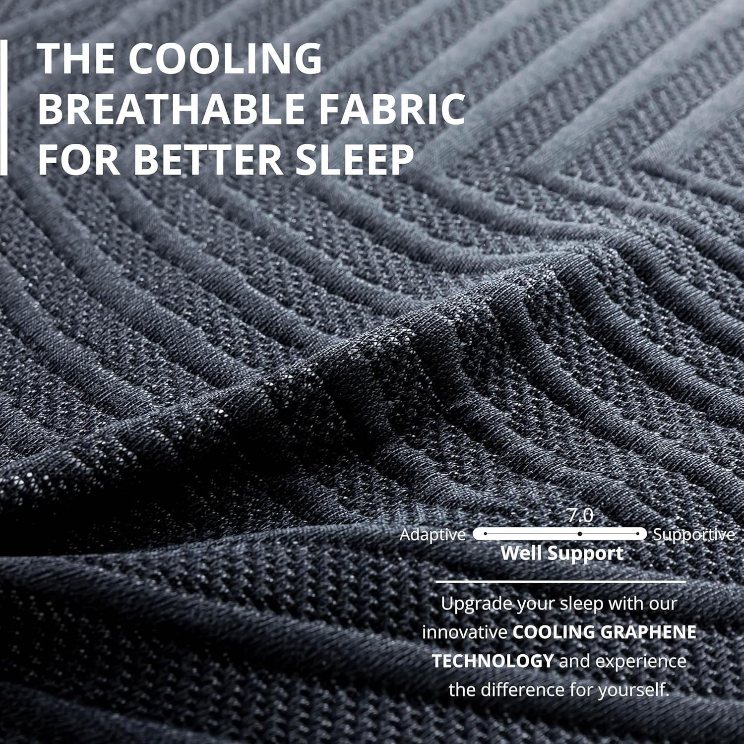 60X80X14 Memory Foam Mattress Featuring Copper Gel - Nexus Elite